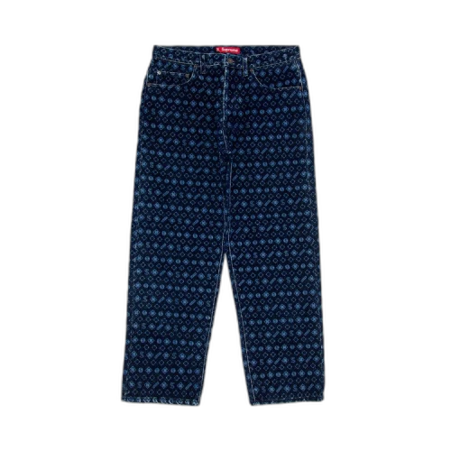 Supreme Flocked Loose Fit Jean 'Blue'