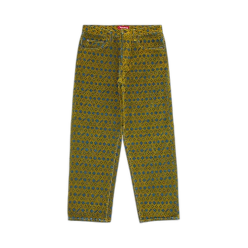 Supreme Flocked Loose Fit Jean 'Mustard'