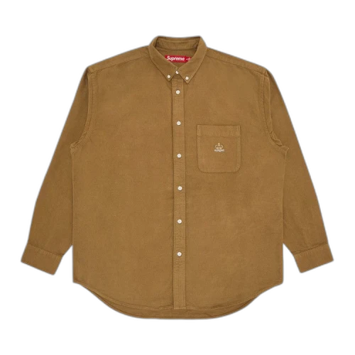 Supreme Loose Fit Flannel Oxford Shirt 'Light Brown'