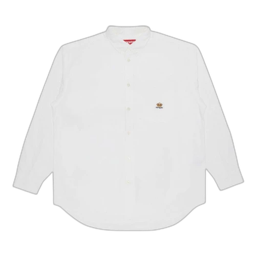 Supreme Loose Fit Flannel Oxford Shirt 'White'