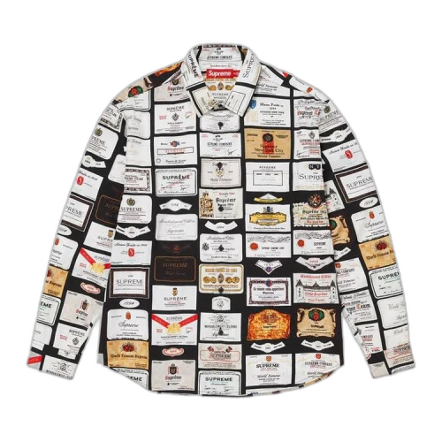 Supreme Label Shirt 'Black'