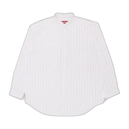 Supreme Loose Fit Stripe Shirt 'White'