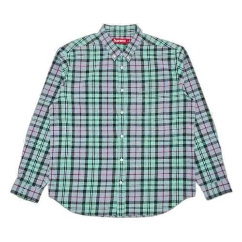 Supreme Plaid Flannel Shirt 'Blue'