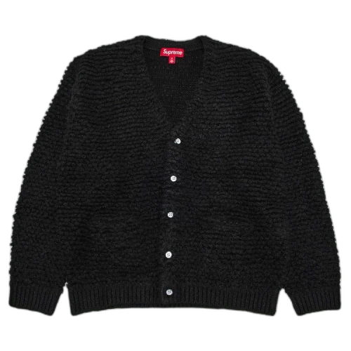 Supreme Textured Knotted Cardigan 'Black'