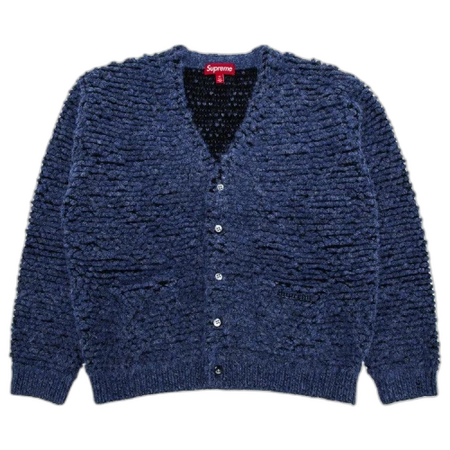 Supreme Textured Knotted Cardigan 'Blue'