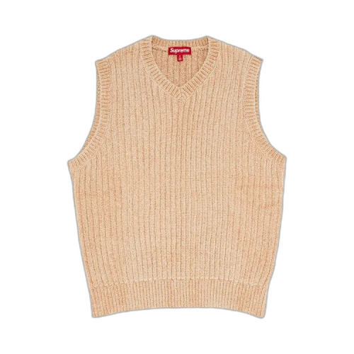 Supreme Chenille Sweater Vest 'Beige'