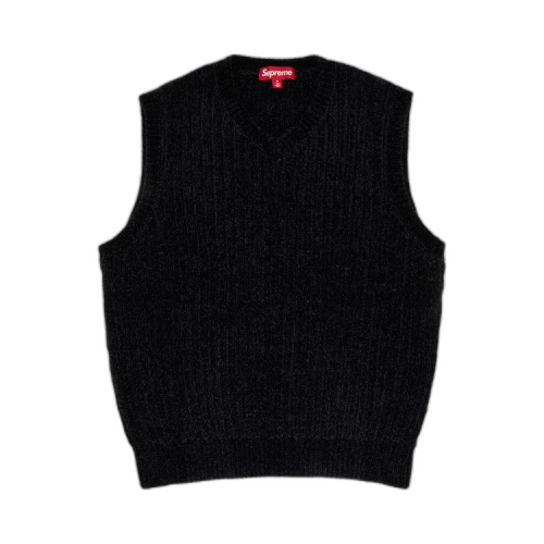 Supreme Chenille Sweater Vest 'Black'