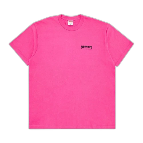 Supreme x Thrasher Cross Tee 'Fuchsia'