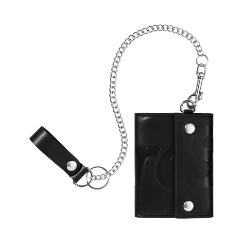 Supreme Leather Chain Wallet 'Black'