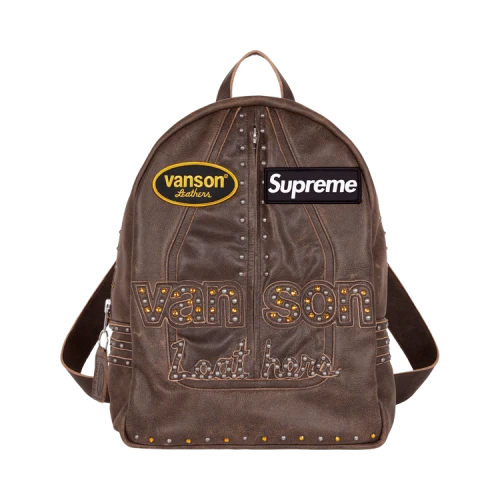 Supreme x Vanson Leathers x B.B. Simon Backpack 'Brown'