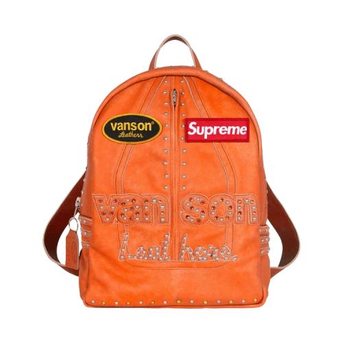 Supreme x Vanson Leathers x B.B. Simon Backpack 'Orange'