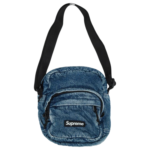 Supreme Denim Shoulder Bag 'Washed Indigo'