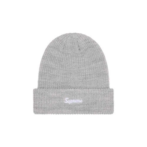 Supreme Loose Gauge Beanie 'Heather Grey'