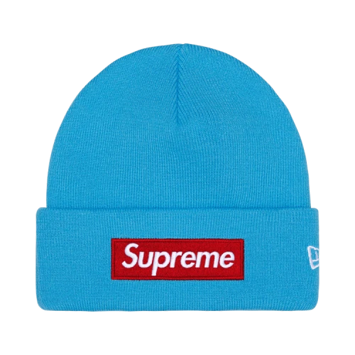 Supreme New Era Box Logo Beanie 'Cyan'