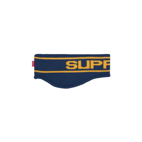 Supreme Contrast Logo Headband 'Navy'