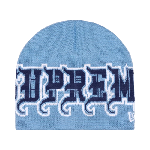 Supreme New Era Outline Beanie 'Light Blue'