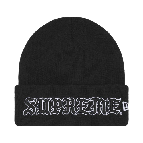 Supreme New Era Old English Beanie 'Black'
