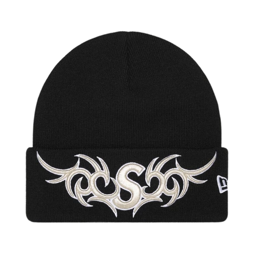 Supreme New Era Tribal S Logo Beanie 'Black'