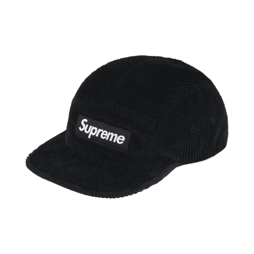 Supreme Corduroy Camp Cap 'Black'