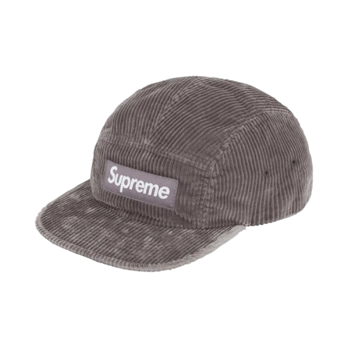 Supreme Corduroy Camp Cap 'Grey'