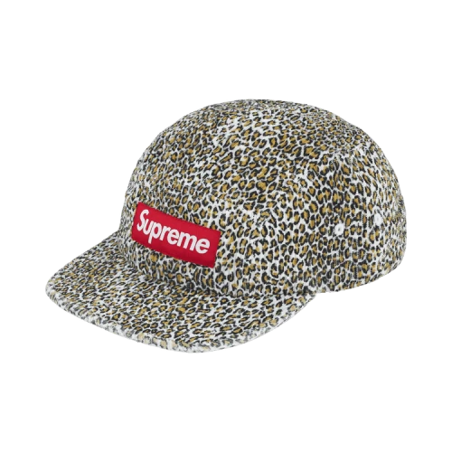 Supreme Corduroy Camp Cap 'Leopard'