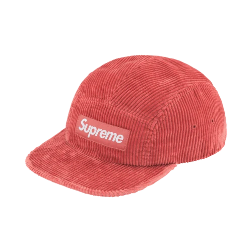Supreme Corduroy Camp Cap 'Light Red'