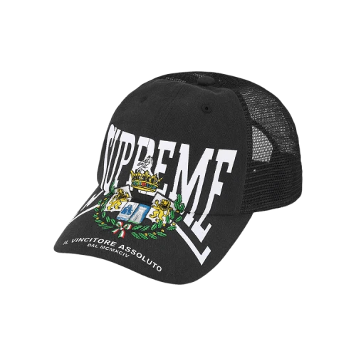 Supreme Crest Mesh Back 6-Panel 'Black'