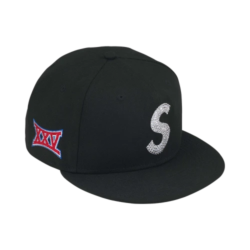 Supreme Swarovski S Logo New Era 'Black'