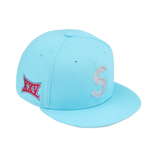 Supreme Swarovski S Logo New Era 'Light Blue'