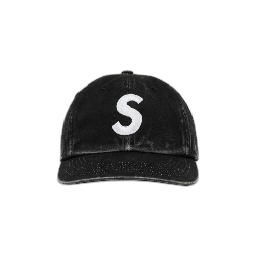 Supreme Pigment Coated 2-Tone S Logo 6-Panel 'Black'