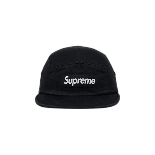 Supreme Washed Chino Twill Camp Cap 'Black'
