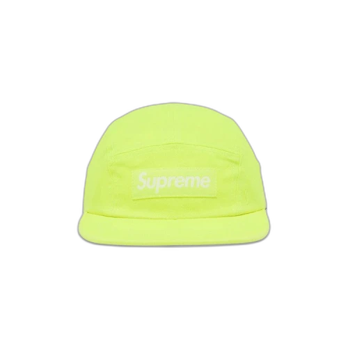 Supreme Washed Chino Twill Camp Cap 'Neon Yellow'