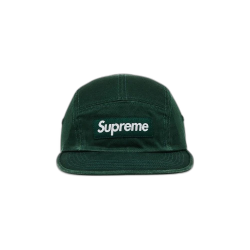 Supreme Washed Chino Twill Camp Cap 'Pine'
