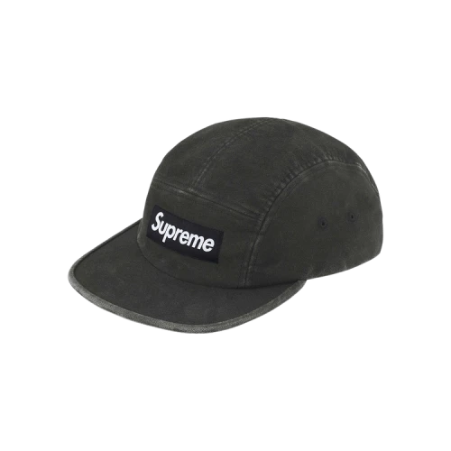 Supreme 2-Tone Moleskin Camp Cap 'Black'