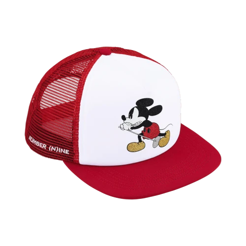 Supreme x Number (N)Ine x Mickey Mouse Mesh Back 5-Panel 'Red'