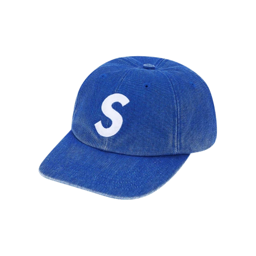 Supreme Pigment Coated Canvas S Logo 6-Panel 'Royal'