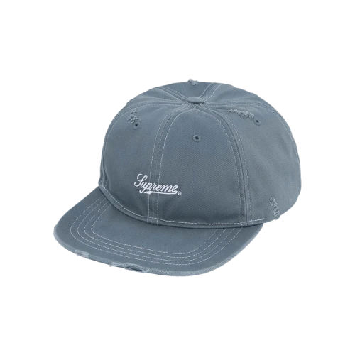 Supreme Distressed Script 6-Panel 'Slate'