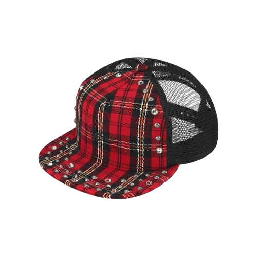 Supreme x B.B. Simon Studded Mesh Back 5-Panel 'Plaid'