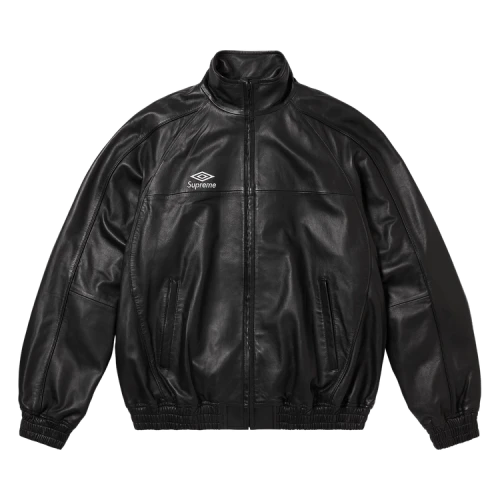 Supreme x Umbro Leather Track Jacket 'Black'