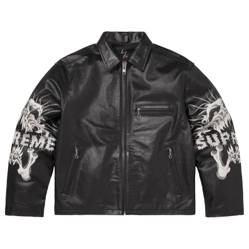 Supreme x Y’s Leather Jacket 'Black'
