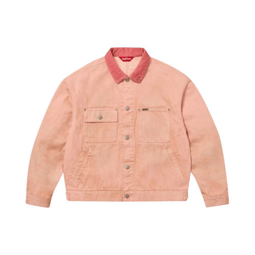 Supreme Distressed Selvedge Trucker Jacket 'Washed Pink'
