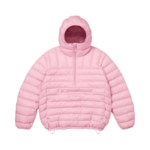 Supreme Micro Down Half Zip Hooded Pullover 'Light Pink'