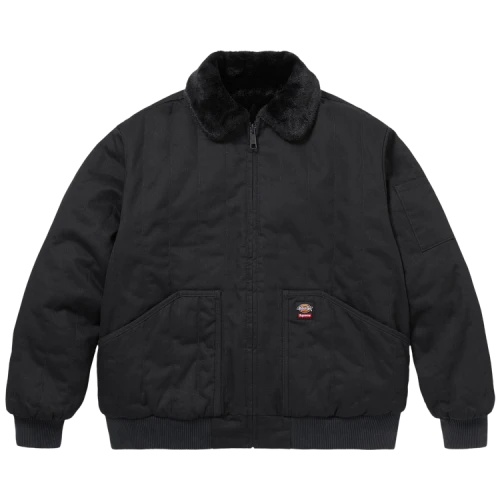 Supreme x Dickies Reversible Quilted Faux Fur Work Jacket 'Black'
