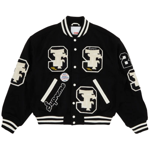 Supreme Drill Team Varsity Jacket 'Black'