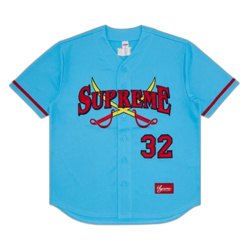 Supreme Swords Baseball Jersey 'Blue'