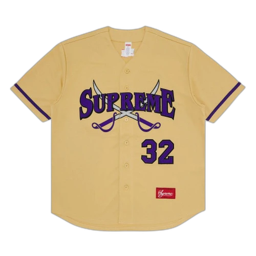 Supreme Swords Baseball Jersey 'Gold'