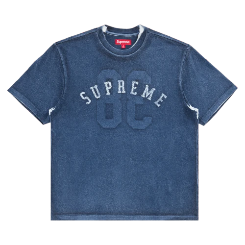 Supreme Overprint Short-Sleeve Top 'Navy'