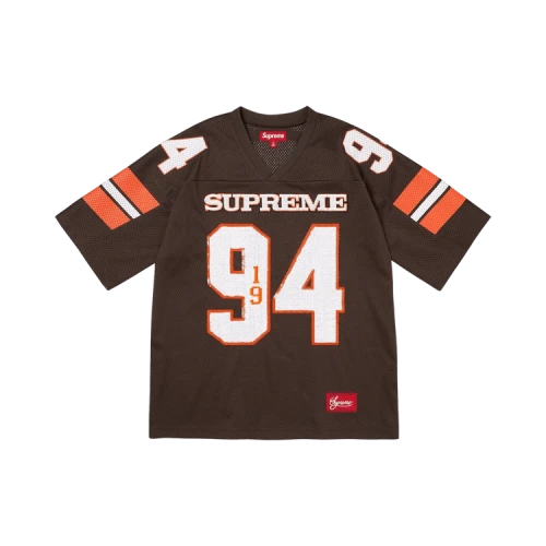 Supreme Sequin Football Jersey 'Brown'