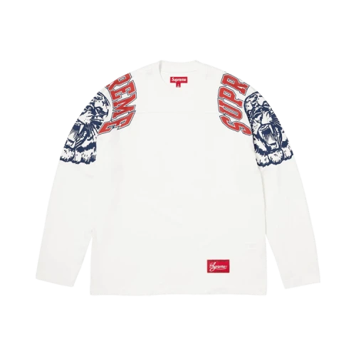 Supreme Mascot Long-Sleeve Football Top 'White'