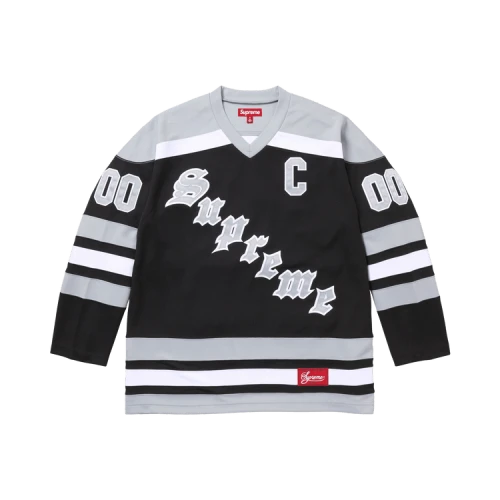 Supreme Fire & Ice Hockey Jersey 'Black'